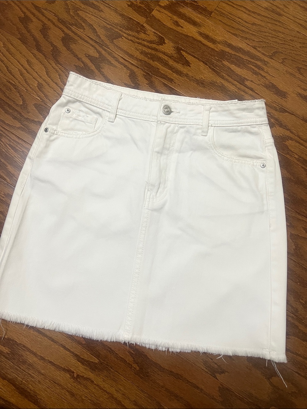 White Women's Denim Skirt, size 2